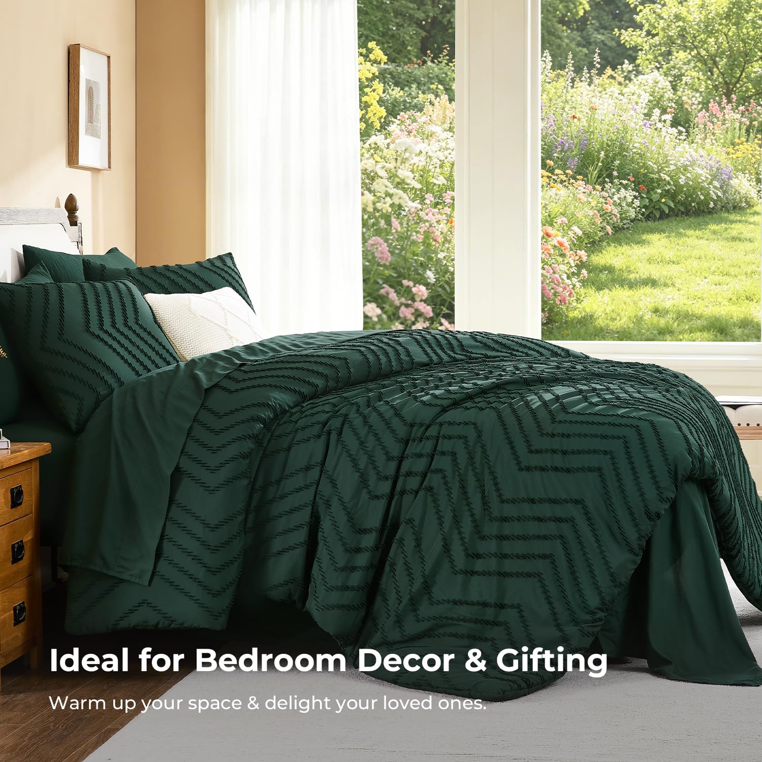 Litanika pillowcases and shams displayed to show coordinated finish and neat appearance