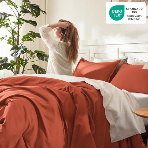 Litanika pillowcases stacked to show matching set and easy styling