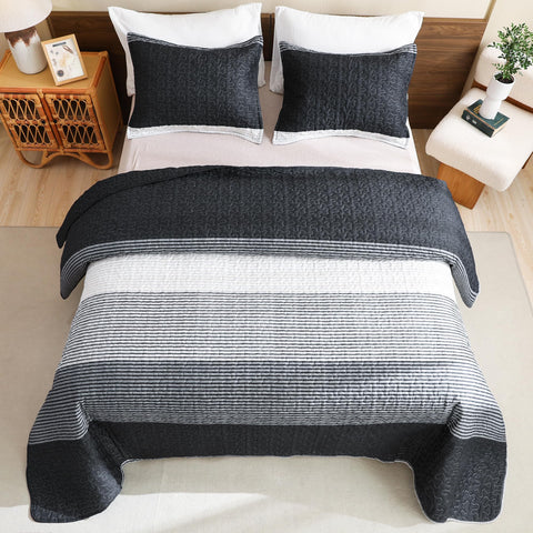 Litanika quilt in bedroom setting illustrating full coverage and styling benefit
