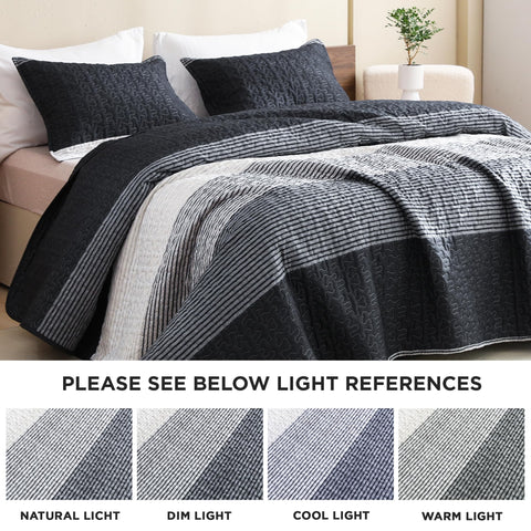 Litanika quilt lifestyle read in bed scene showing comfort and relaxed elegance