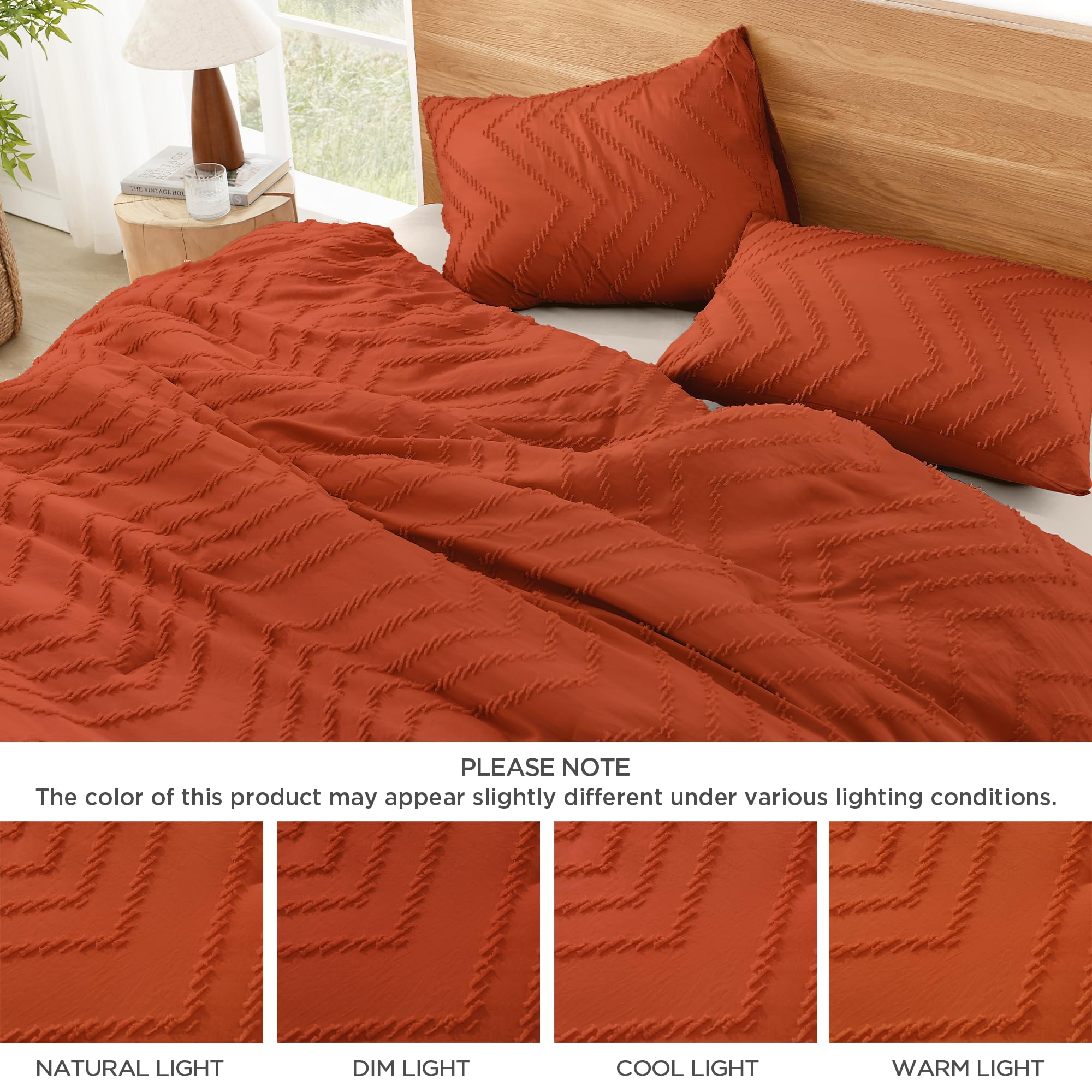 Litanika comforter scale on king bed showing full coverage and generous drape