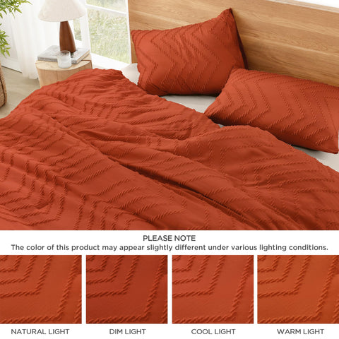 Litanika comforter scale on king bed showing full coverage and generous drape
