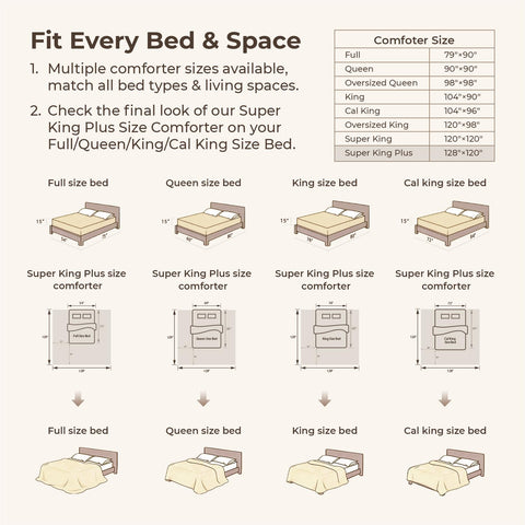 Litanika on super-king-plus bed illustrating generous drop and scale