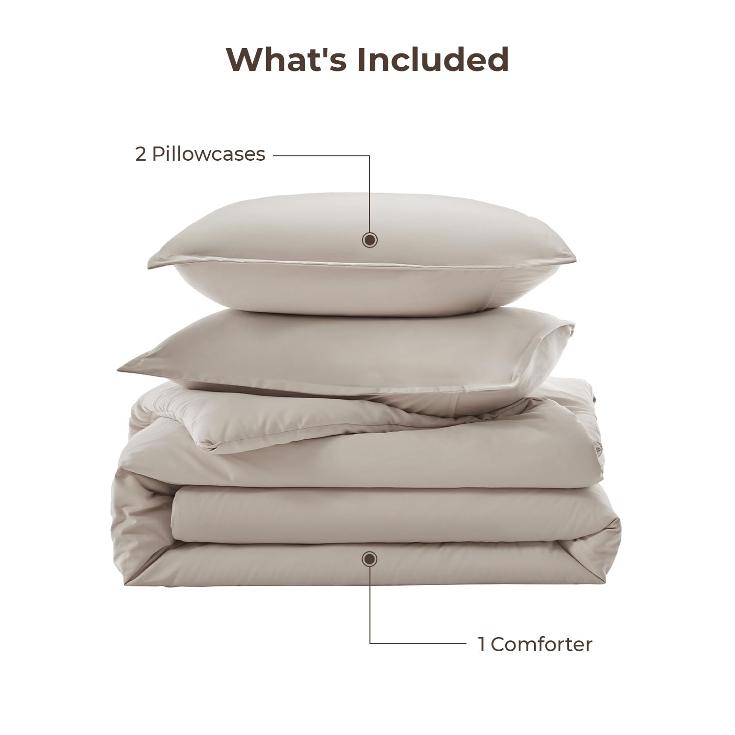 Litanika comforter on queen bed showing size and generous drape