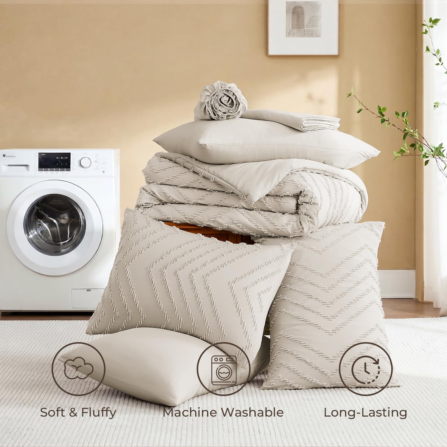 Litanika vacuum packaging unboxed to show re-fluff step and convenience