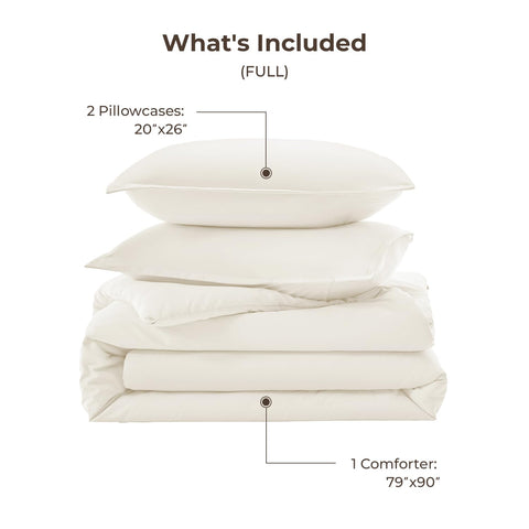 Litanika comforter on full bed scale illustrating generous coverage