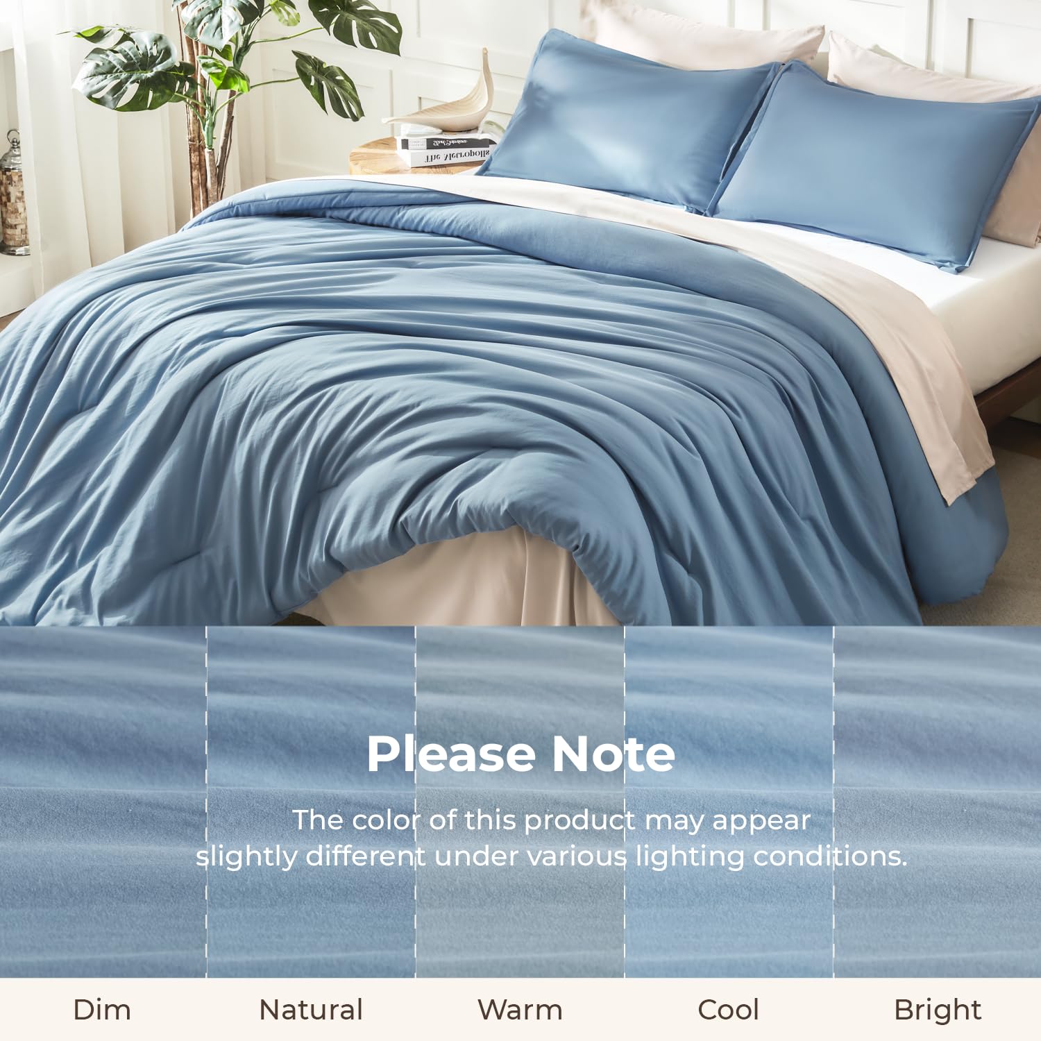 Litanika comforter with ruler illustrating full-size dimensions and fit