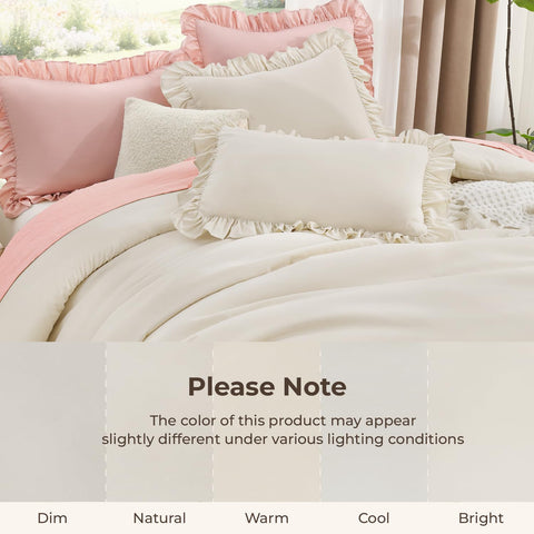 Litanika comforter beside ruler demonstrating 90x90 inch queen scale