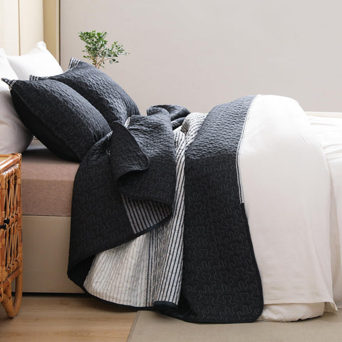 Litanika stripe close-up texture showing fabric detail and classic contrast