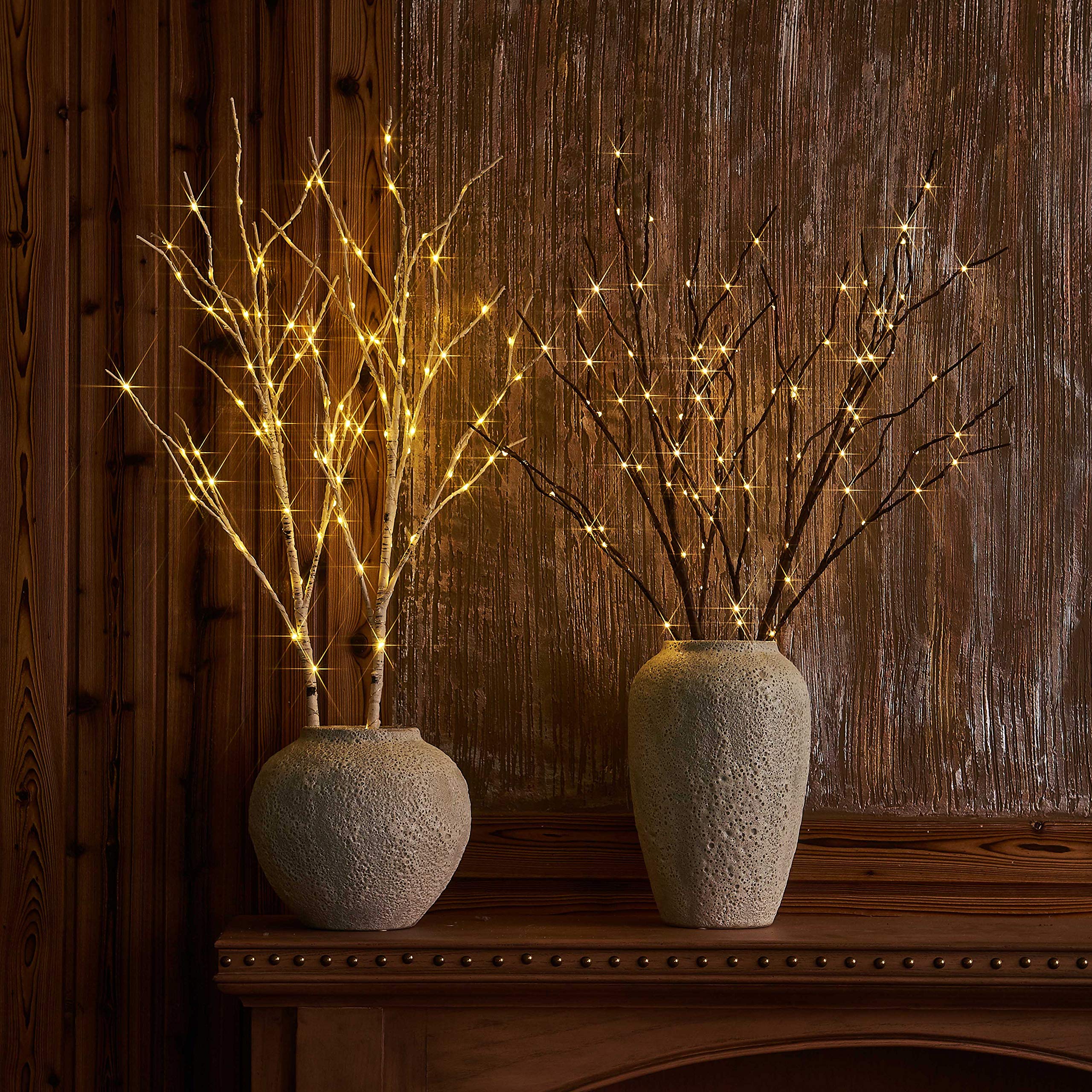LITBLOOM branch bark texture close-up showing lifelike finish and realism