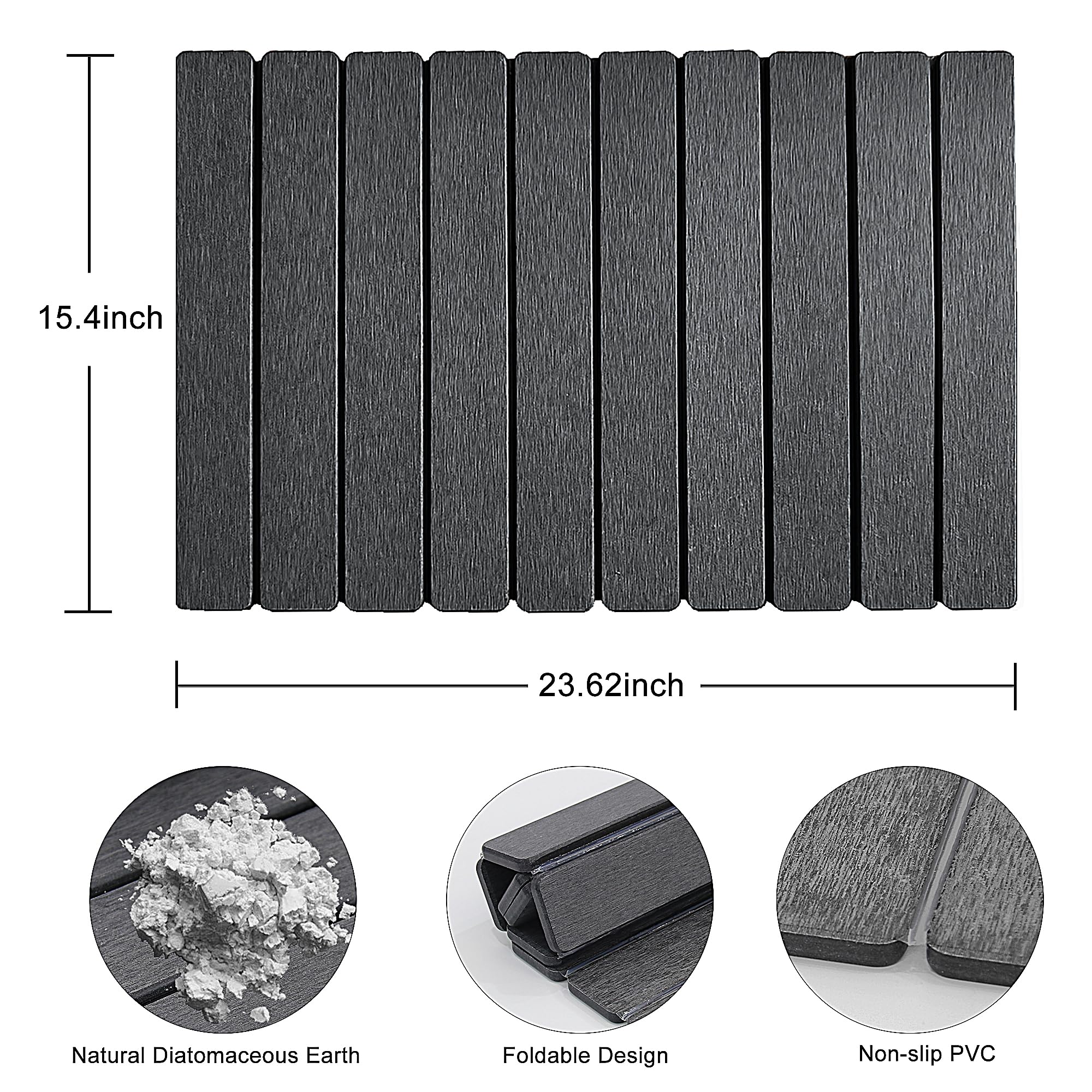 LiteTool mat under pet bowls showing splash protection benefit: dryer floors