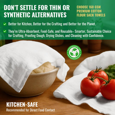 LITO LINEN AND TOWEL drying glassware, lint-free finish preserves shine