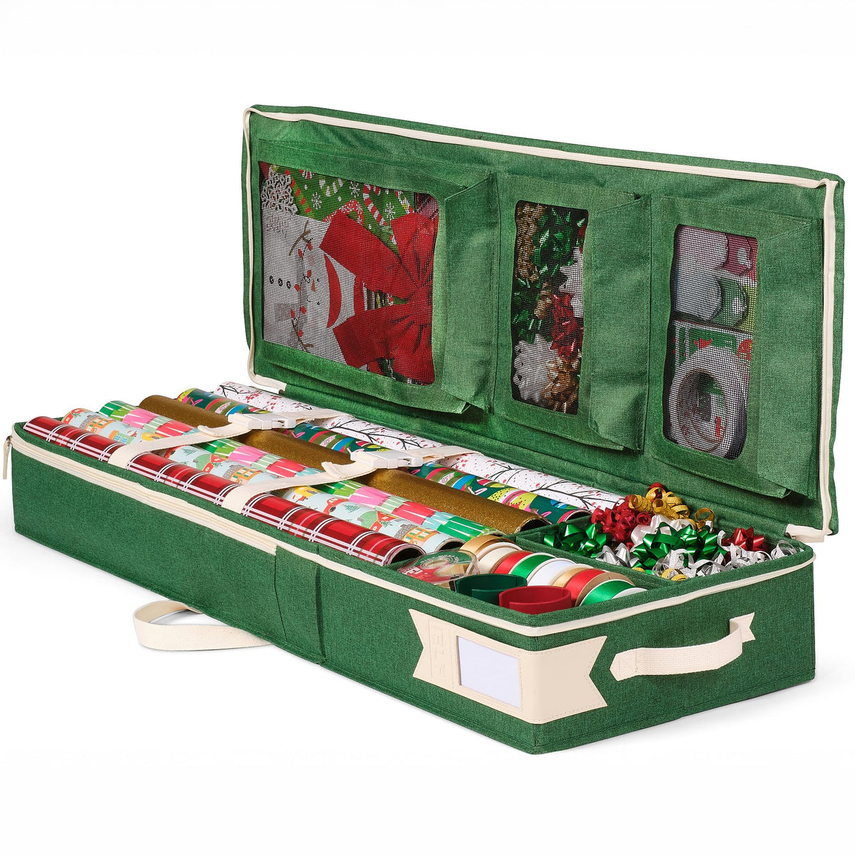 Little ELF front view of organizer showing compact storage benefit