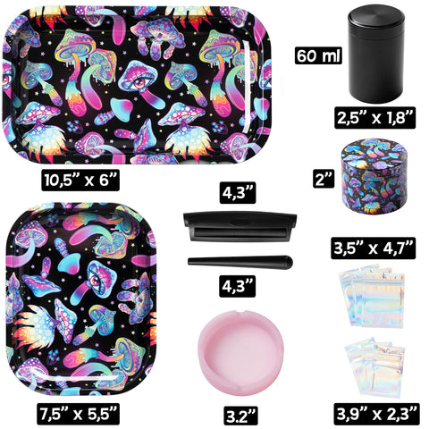 Little Hippie two trays side-by-side showing size comparison and easy carrying benefit