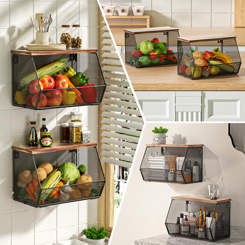 Litwaro basket filled with fruit demonstrating ventilation and easy access