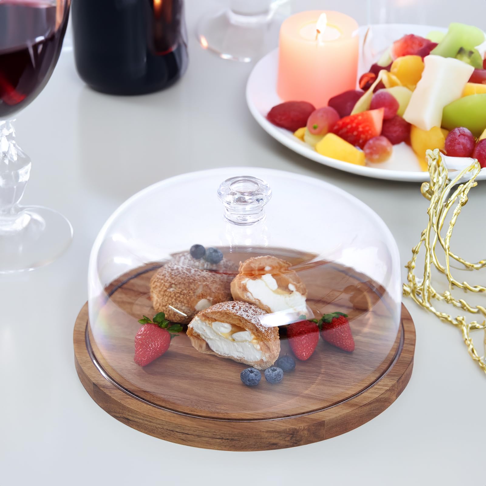 LiTY cake stand used for charcuterie in a party setting for easy serving