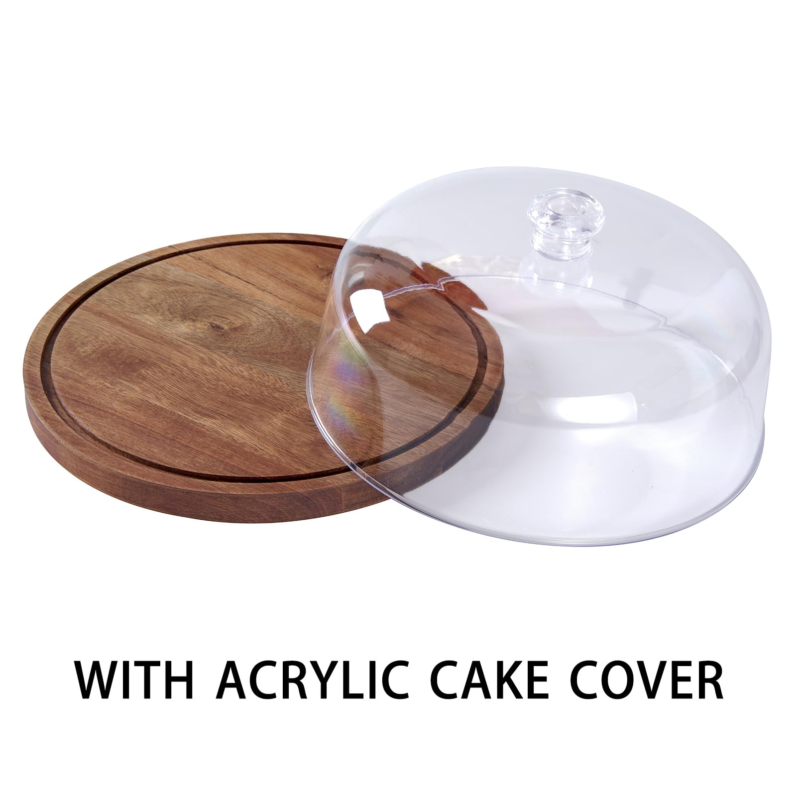 LiTY acacia wood grain detail showing natural finish and warm tones