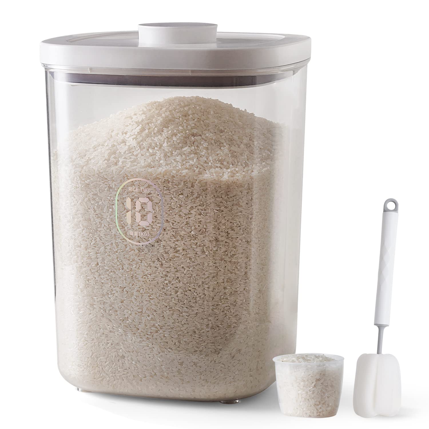 LivLab front view showing dispenser and tidy pantry benefit