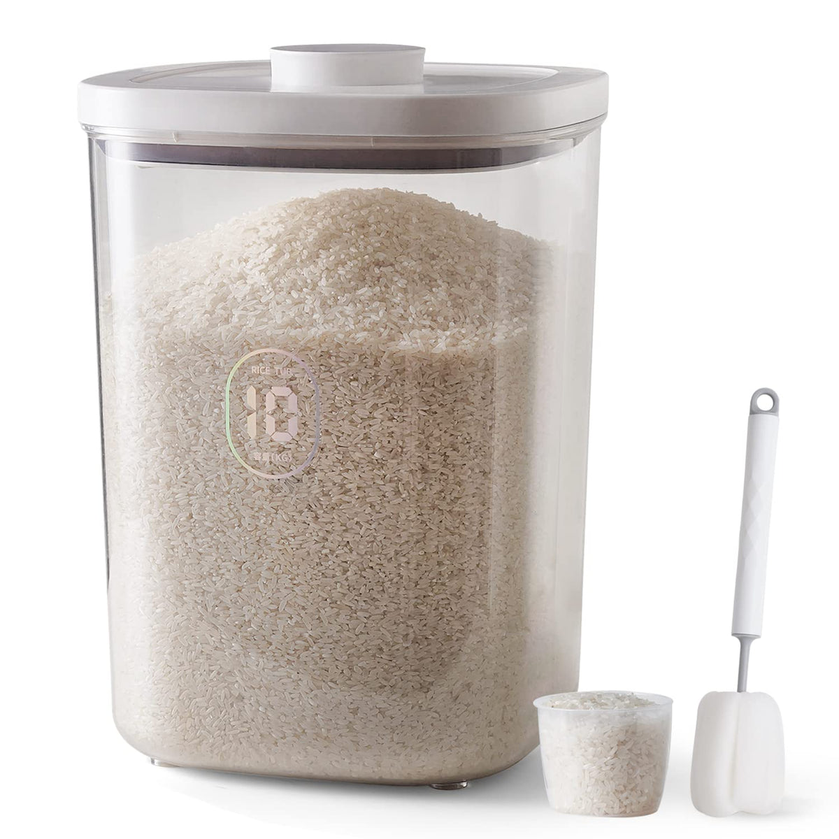 LivLab front view showing dispenser and tidy pantry benefit