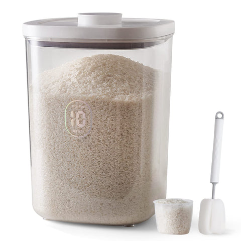 LivLab front view showing dispenser and tidy pantry benefit