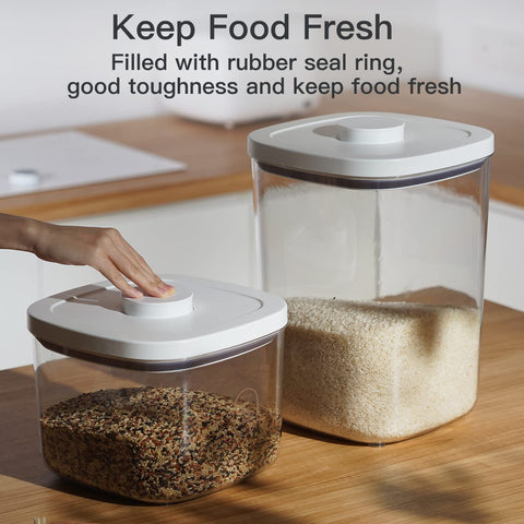 LivLab measuring cup attached to dispenser showing quick portioning benefit