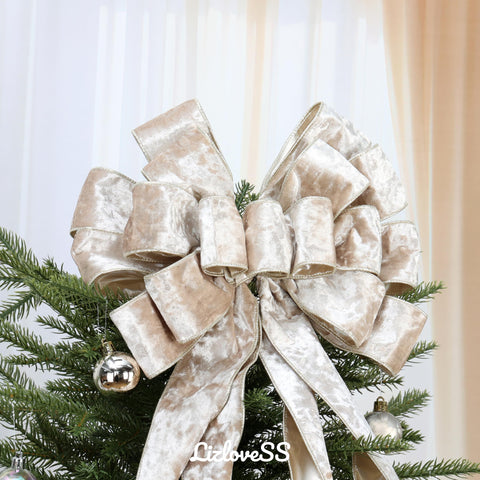 LIZLOVESS bow on wreath shows versatile use and elevated seasonal styling