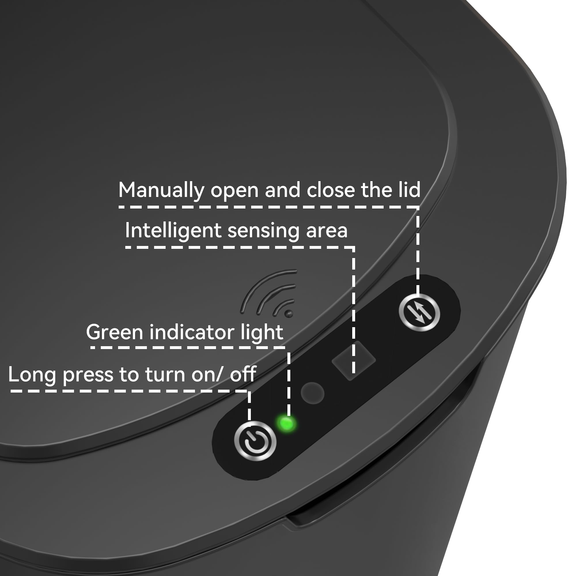LJIACLEA inner bucket and bag ring detail for secure liners