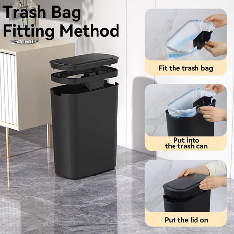 LJIACLEA open lid activated by motion sensor for hygienic use
