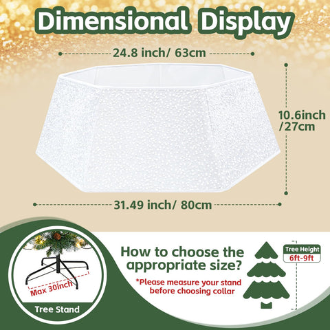 LJIE-House installed around tree base hiding stand for polished holiday display
