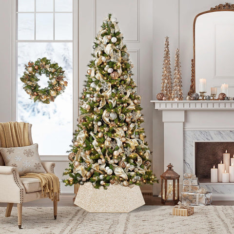 LJIE-House sequin detail closeup highlighting sparkling festive finish