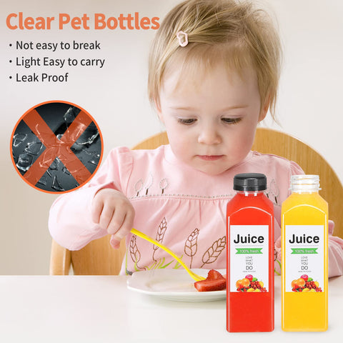 LJINOKYUN bottles filled with colorful smoothies showcasing presentation and portability