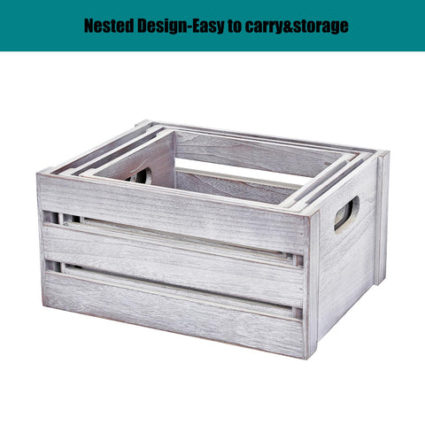 LKMANY nested crates stacked to save space when not in use