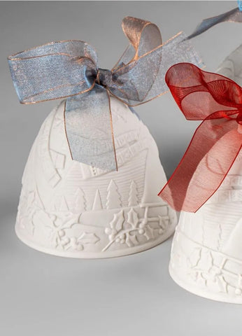 LLADRÓ close-up showing etched polar bear scene and textured matte finish benefits