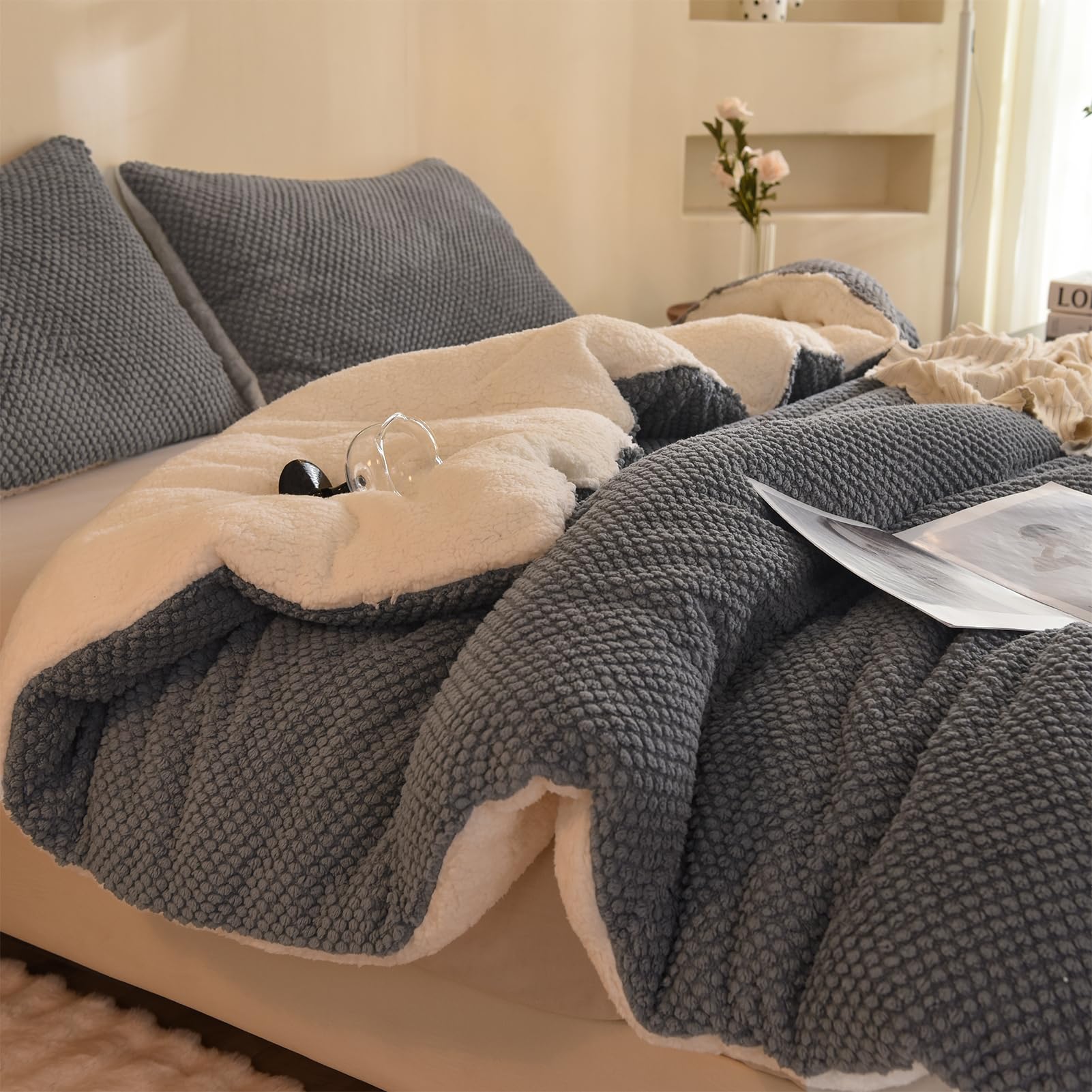 LLanCL comforter front view showing elegant design and instant room upgrade