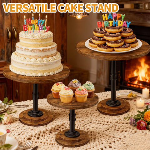 LLAXERGU scale comparison with a cupcake illustrating sizes 12, 10, and 8 inch