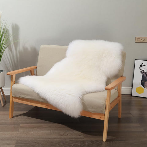 LLB sheepskin in bedroom lifestyle setting enhancing cozy decor
