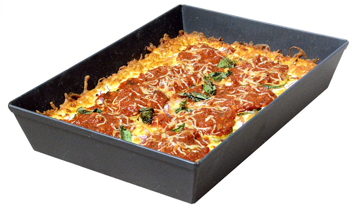 Lloyd Pans close-up of Dura-Kote nonstick coating for easy release