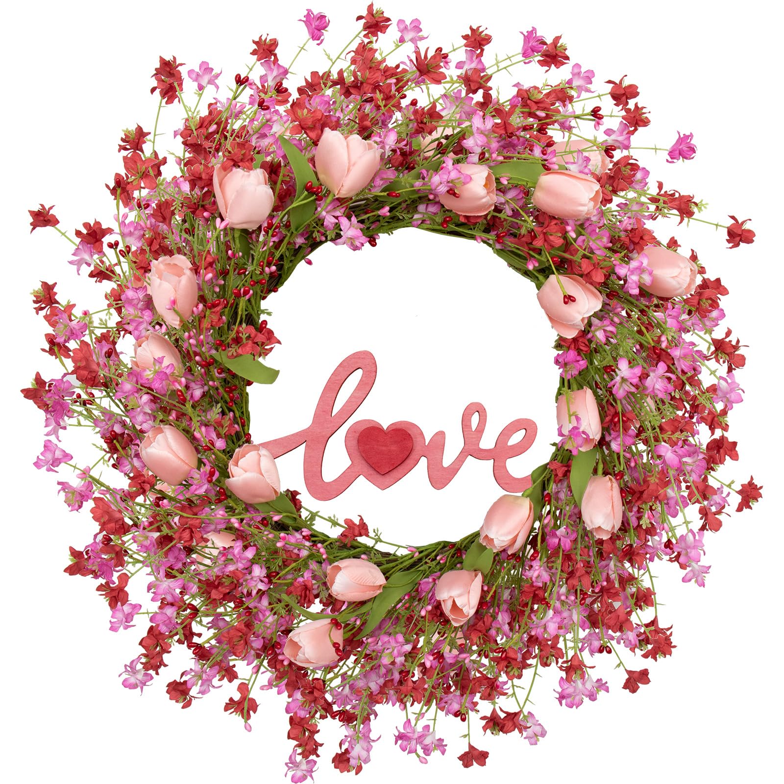 LLZLL front door wreath creating warm welcome