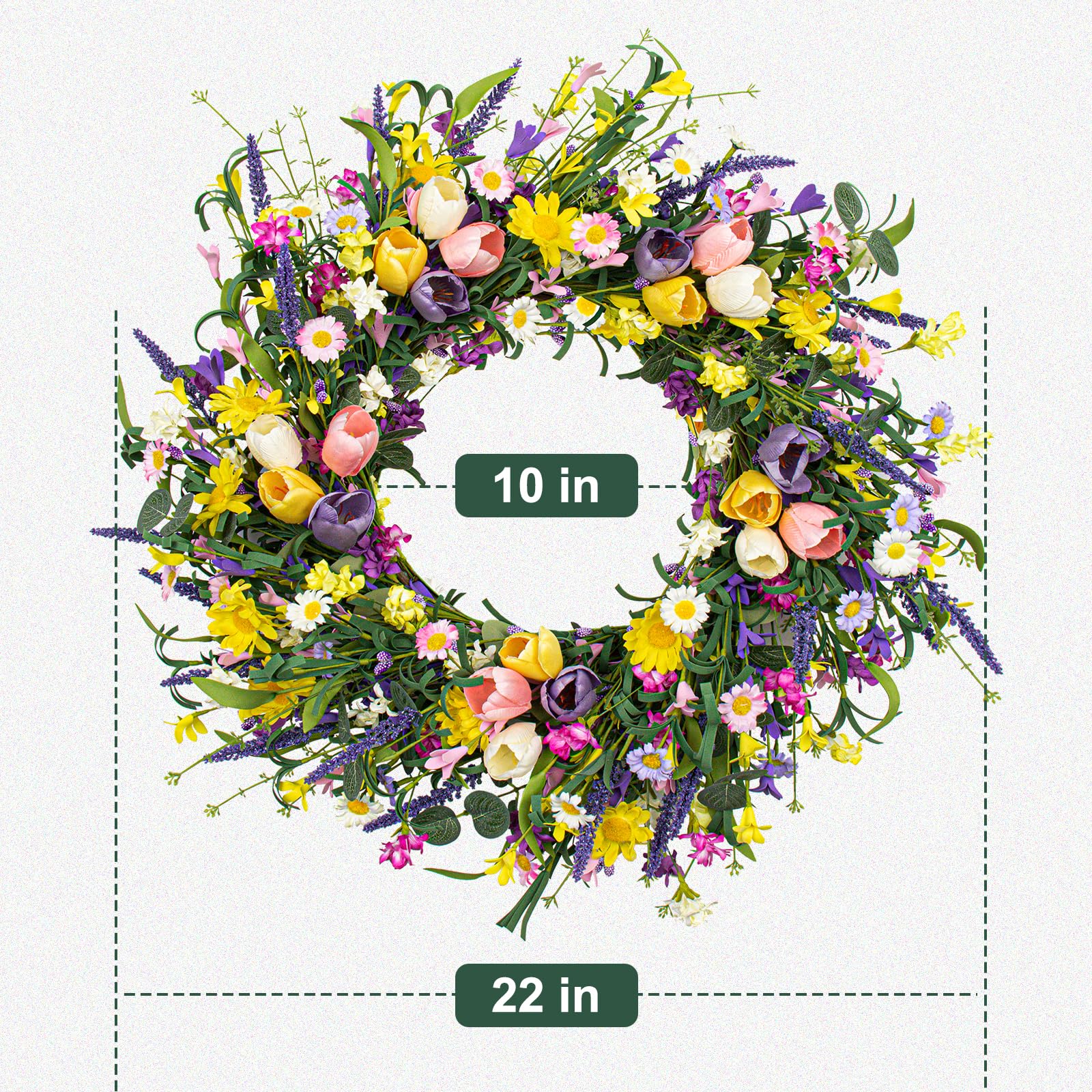 LLZLL wreath hung on a covered porch adding instant seasonal curb appeal