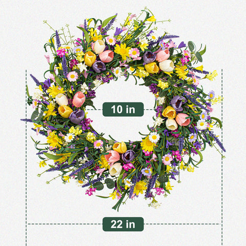 LLZLL wreath hung on a covered porch adding instant seasonal curb appeal