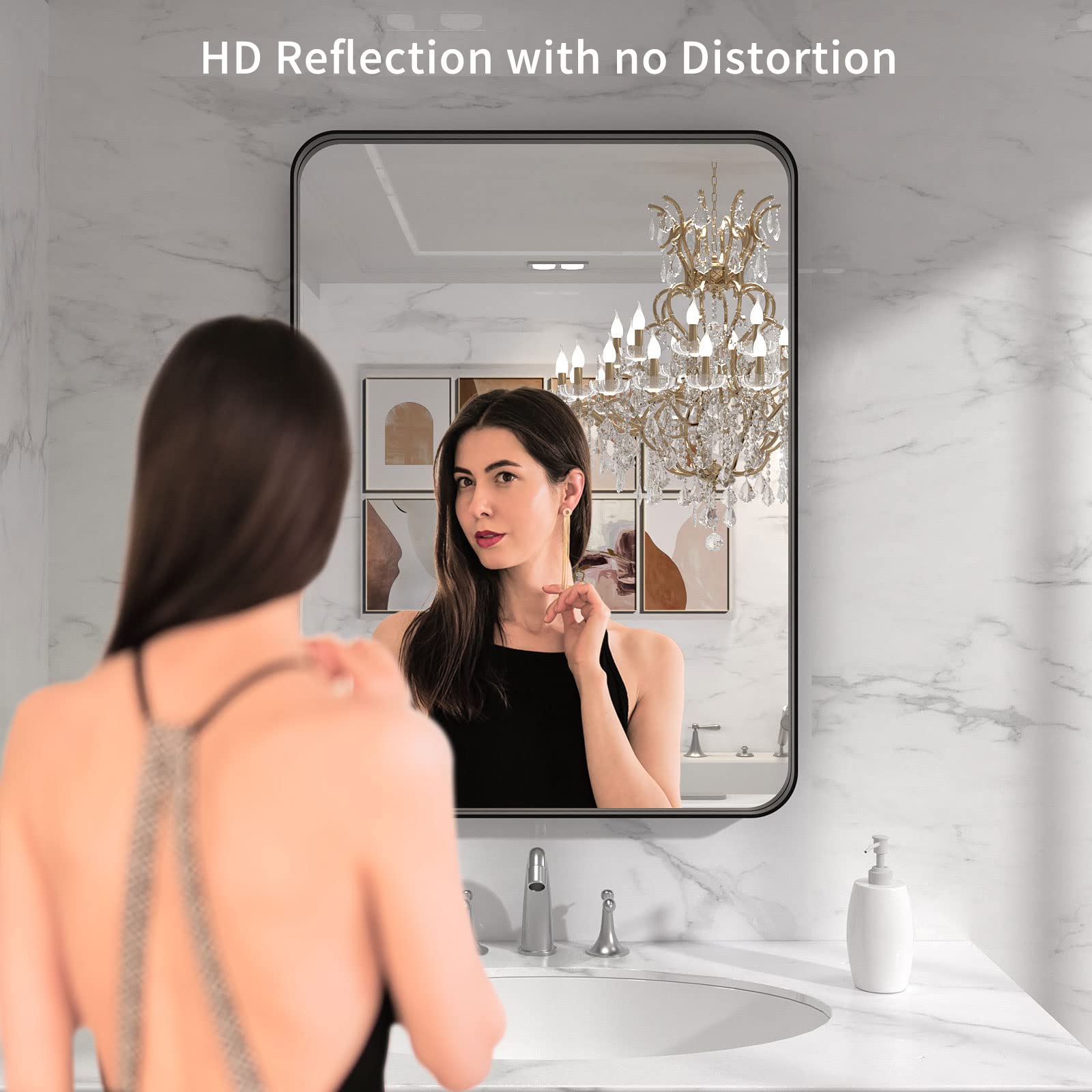 LOAAO close-up of HD glass edge highlighting clear reflection benefit