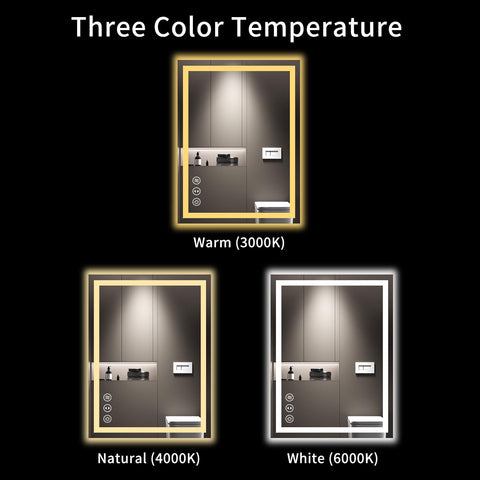LOAAO center defogger active showing clear reflection benefit after shower