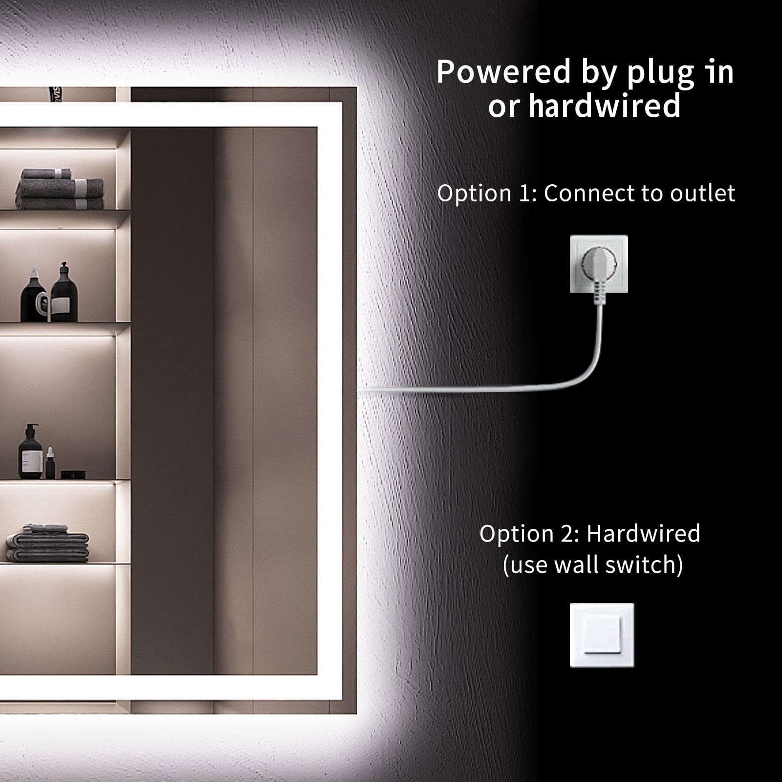 LOAAO side profile showing plug and hardwire options for flexible installation benefit