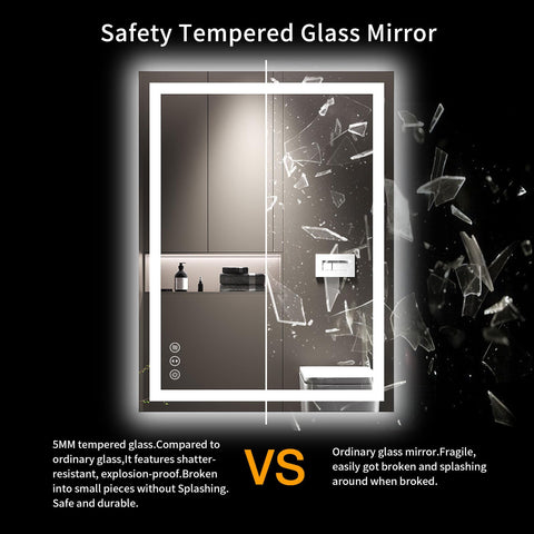 LOAAO mirror above sink for size comparison showing scale and placement benefit