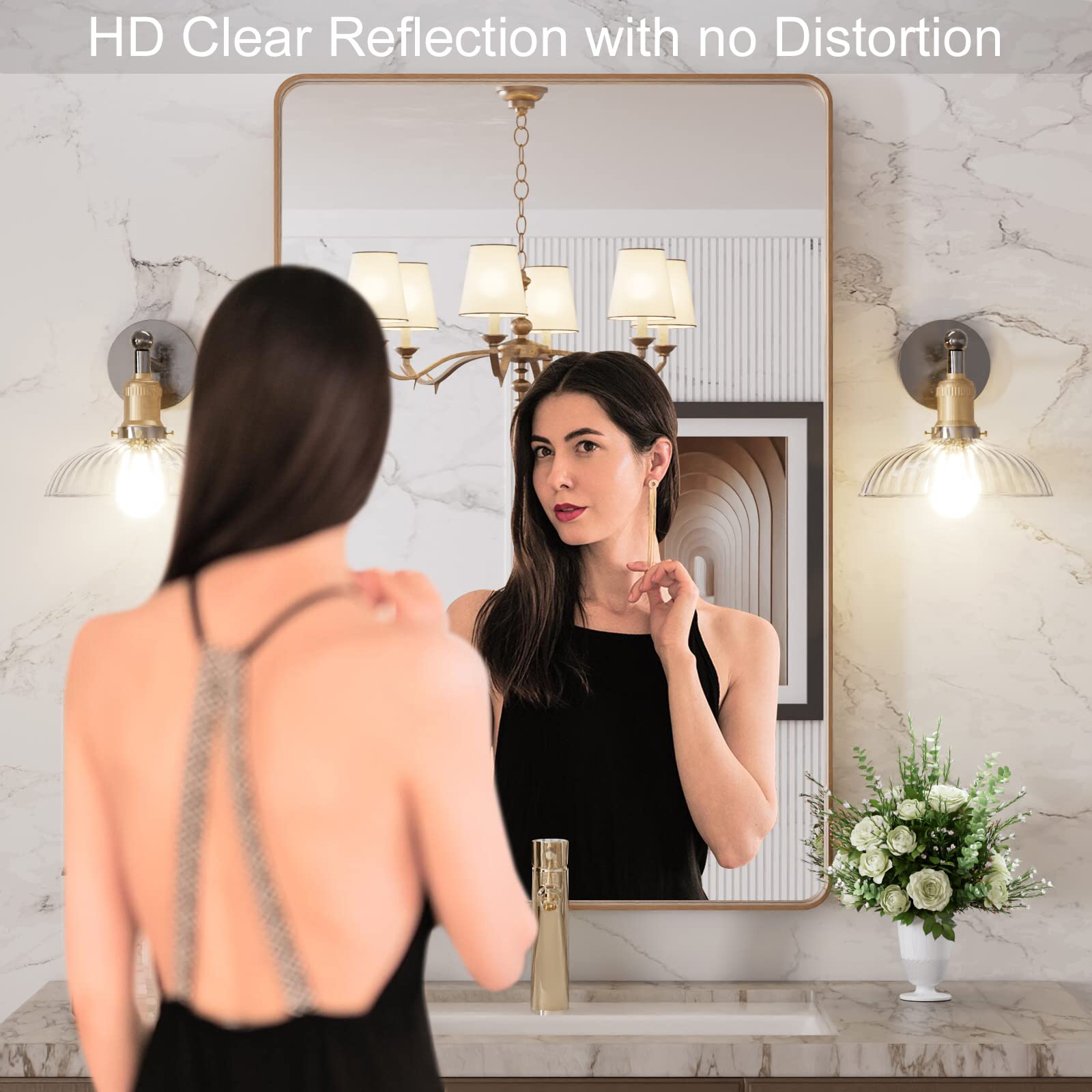 LOAAO close-up of HD glass showing clear, distortion-free reflection benefit
