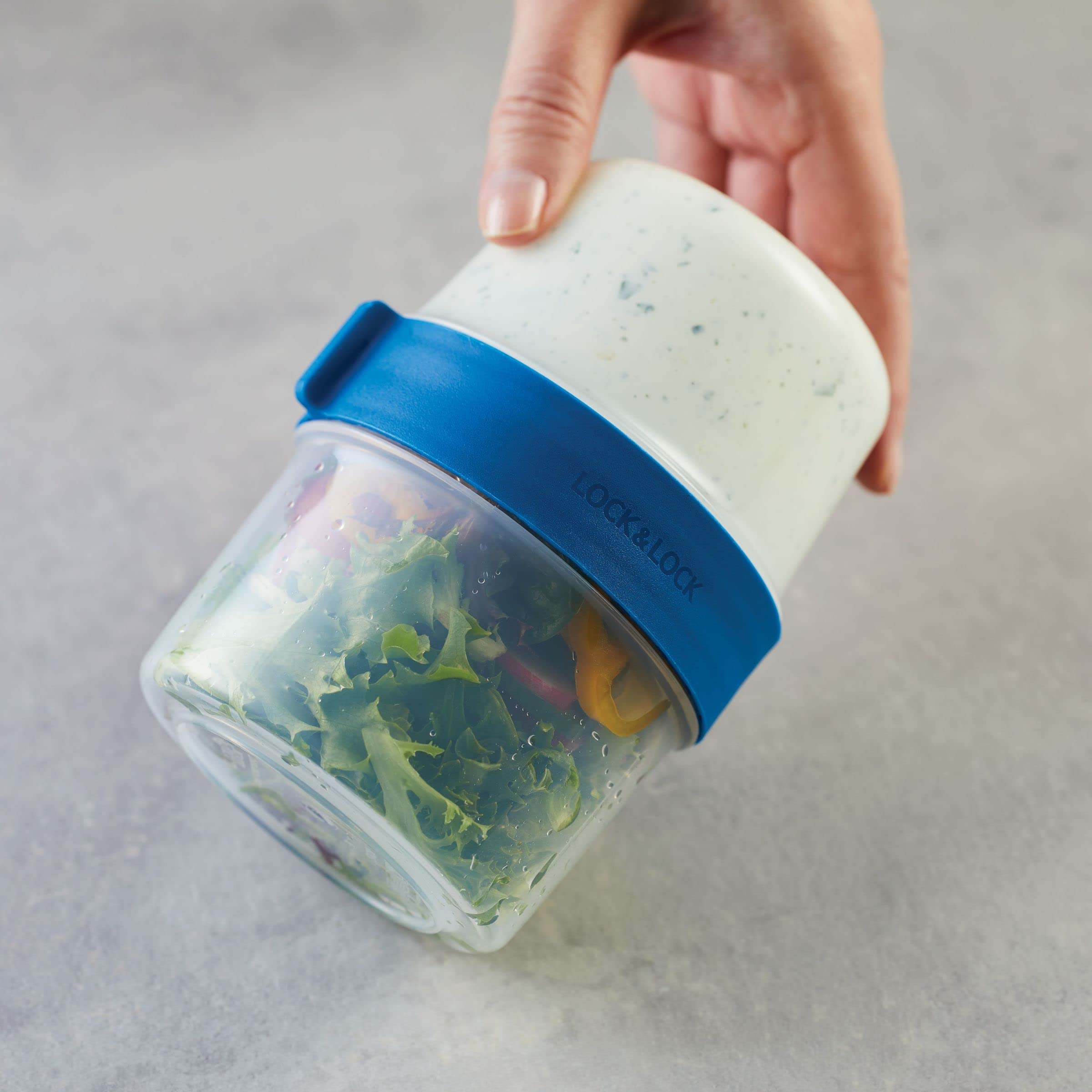LocknLock containers on dishwasher rack showing easy cleanup benefit