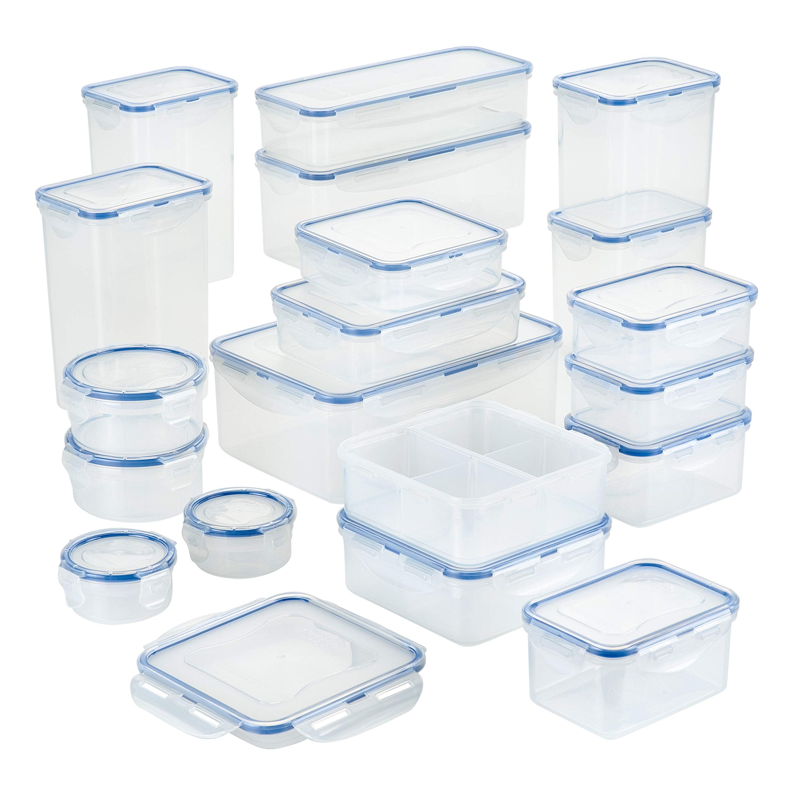 LocknLock front packaging showing full 38-piece set and organized storage benefits