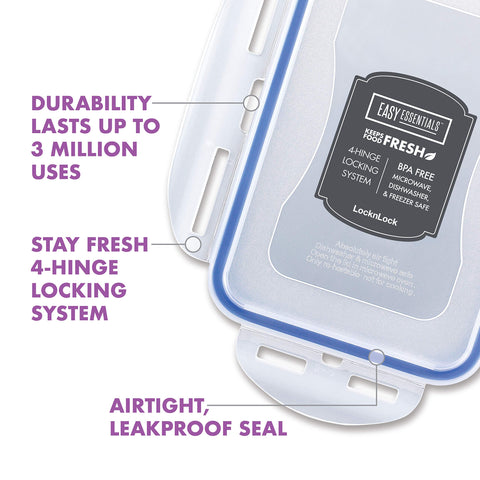LocknLock bowls packed in lunchbox for convenient transport and freshness