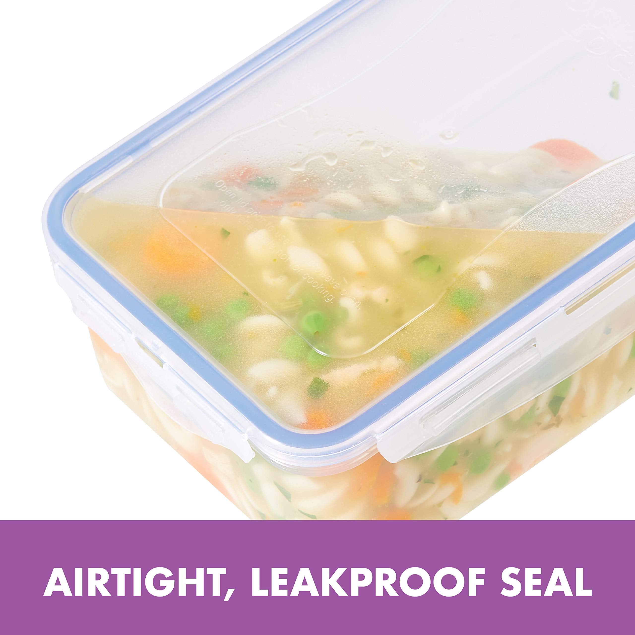 LocknLock silicone gasket detail highlighting airtight seal for fresher food