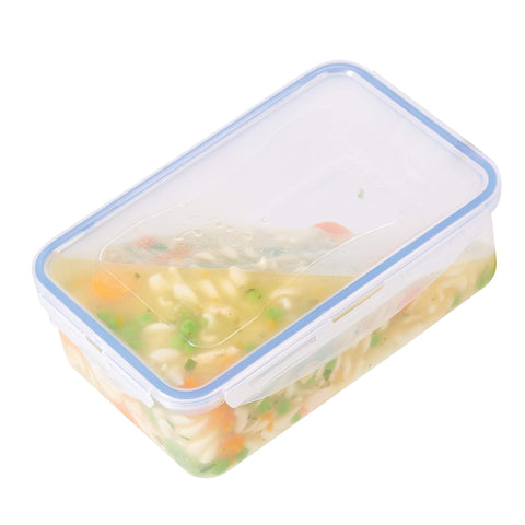 LocknLock container held in hand to show size and lightweight portability